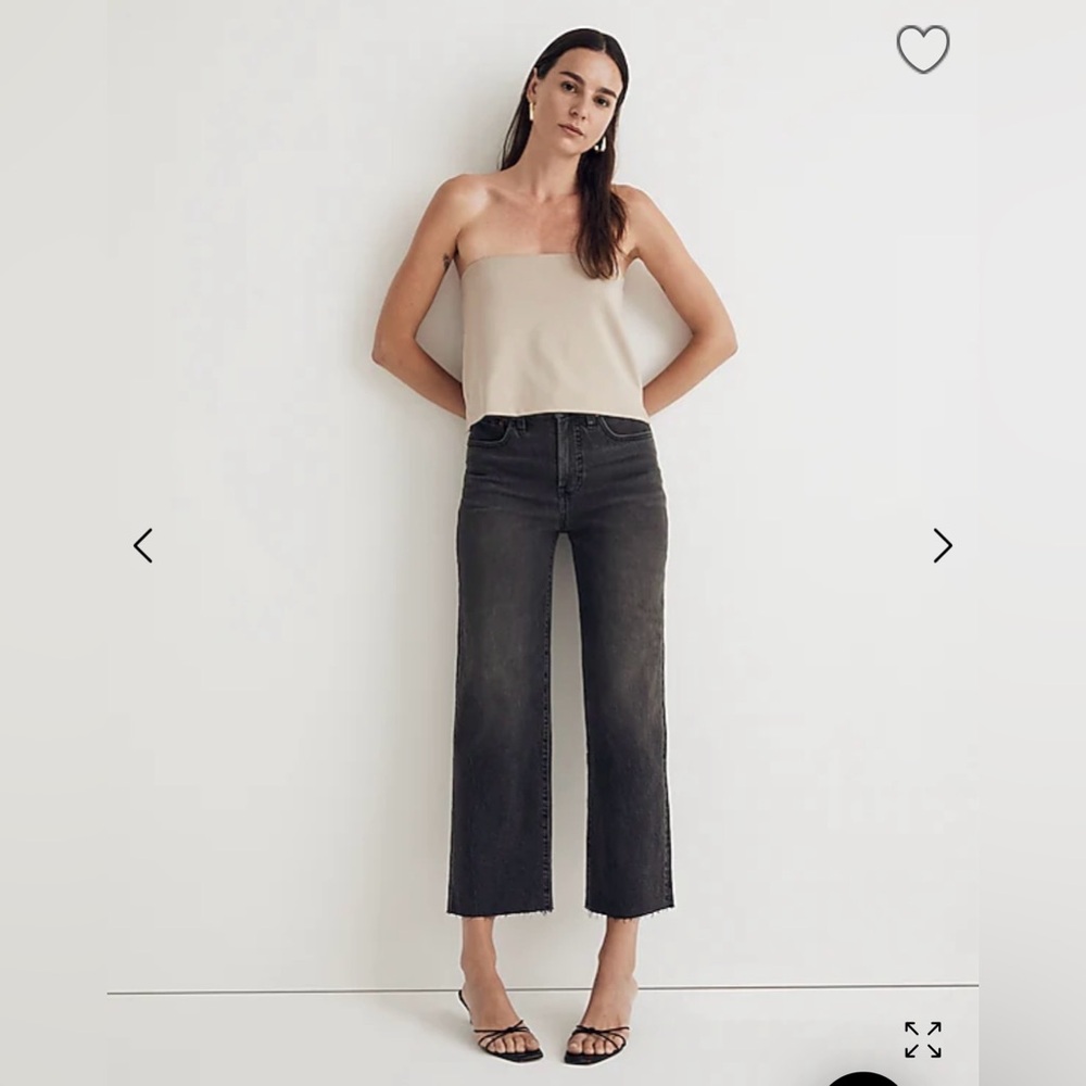 Madewell The Perfect Vintage Wide Leg Crop Jean 27P (Petite)